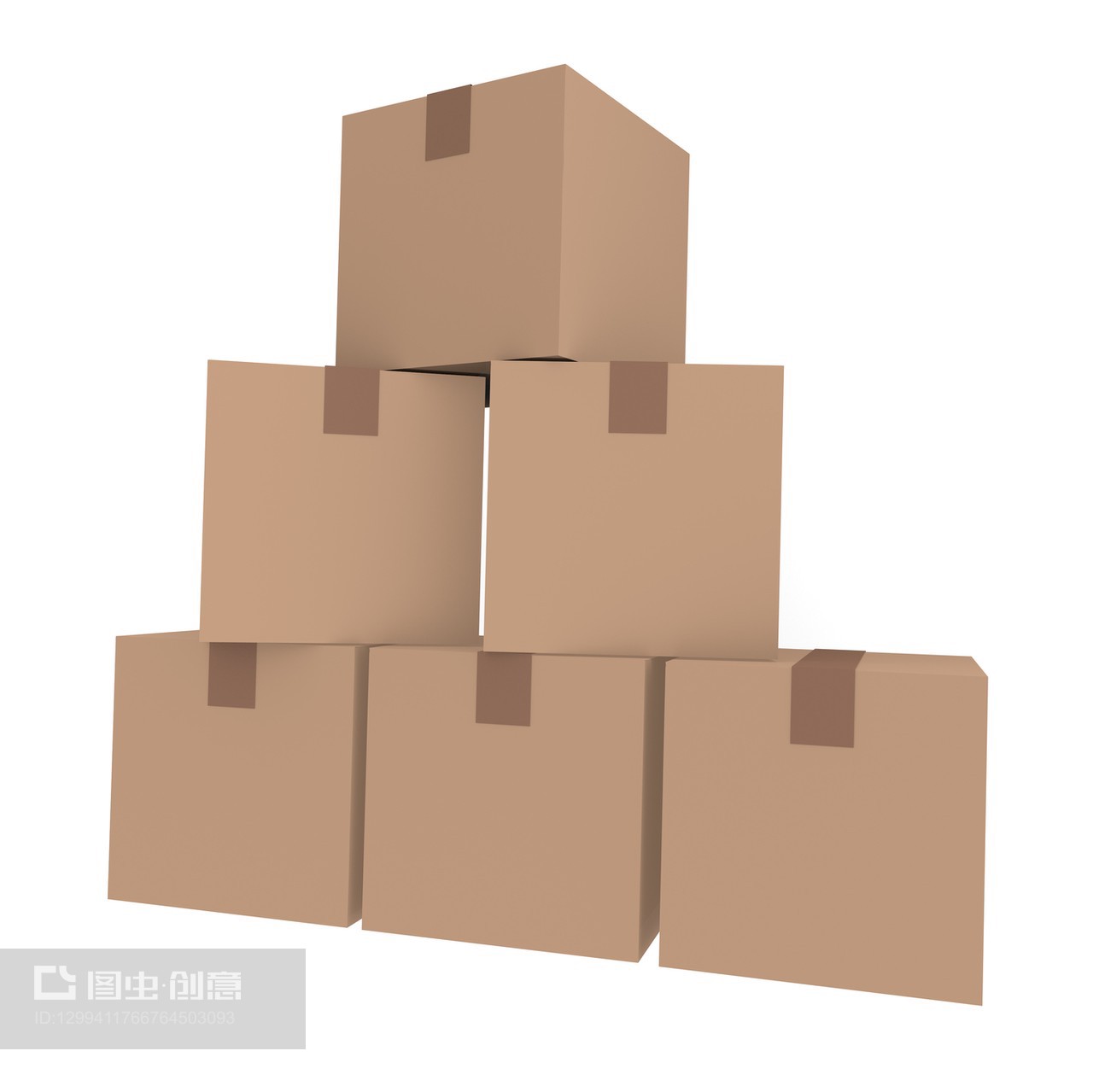 紙箱的現代化呈現 白色背景與3D木制包裝箱的藝術